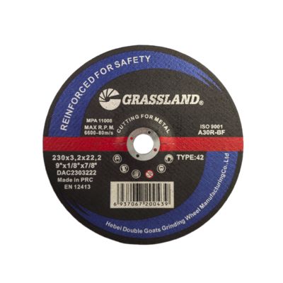 9" 230mm X 3.2mm X 22.2mm فولاد ضد زنگ برش دیسک زاویه آسیاب با استفاده از EN 12413