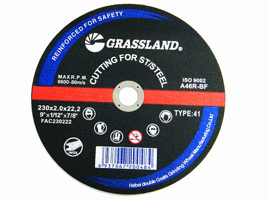 دیسک های برش فلز مستقیم ساینده 9 اینچی 230mmX1.9mm