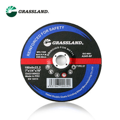 چرخ سنگزنی ساینده فلزی R Grade 180X6X22.23mm T27