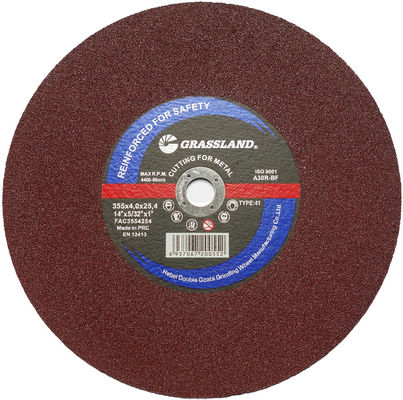 چرخ سنگزنی برش قرمز ساینده En12413 Petrol Saw 355mm