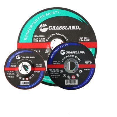 چرخ آسیاب 125 میلی متر X 3.2 میلی متر X 22.23 میلی متر MPA برای چرخ زاویه ای