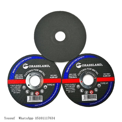 دیسک‌های سنگ‌زنی فلزی 60# Grit 125 X 3 X 22.23mm نوع 42 Grassland