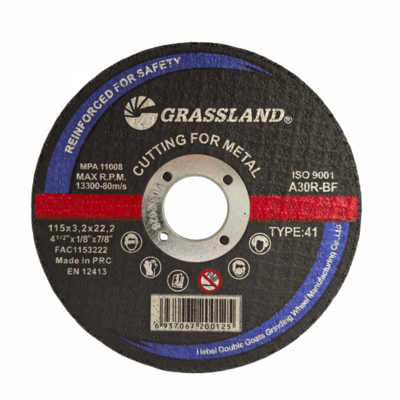 GRASSLAND  صفحات برش فلزی ساینده رزینی برای استیل ضد زنگ 115 X 3.2 X 22.2 برای سنگ فرز