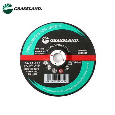 دیسک های برش سنگ رزین 180 میلی متر قطر 3.2 میلی متر ضخامت 22.2 میلی متر اندازه سوراخ سازگار با آسیاب های زاویه ای با سرعت بالا