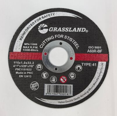 GRASSLAND 4.5 "Inox Cutting Discs 115 X 1.0 for Contaminant-Free Cutting of Stainless Steel
