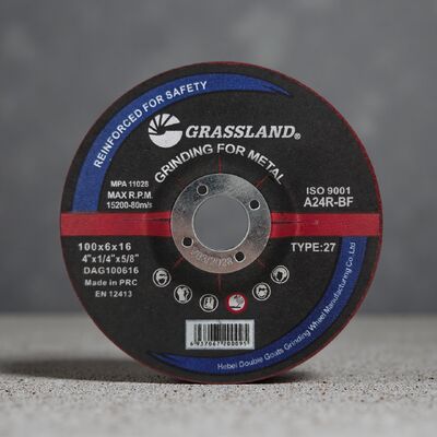 GRASSLAND 4 Metal Grinding wheel 100 X 6.0 for Contaminant-Free Grinding of Metal