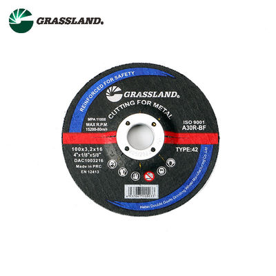دیسک های سنگ زنی فلزی 100X3X16mm 4 اینچ T42 مرکز افسردگی