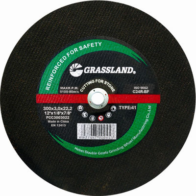 دیسک های برش سنگ 12 اینچ سیاه Grassland 300X2.5X22mm