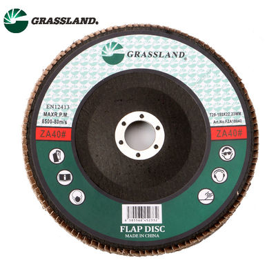 چرخ دیسک فلپ ساینده زیرکونیوم 7 اینچ 180 اینچ Grassland
