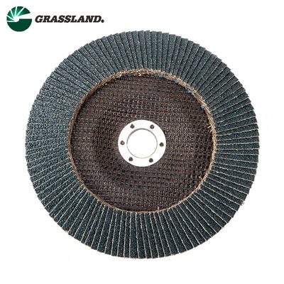 چرخ دیسک فلپ ساینده زیرکونیوم 7 اینچ 180 اینچ Grassland