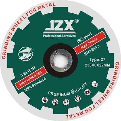 230x6.8x22.23 دیسک های سنگ زنی فلزی افسرده Inox نوع 27