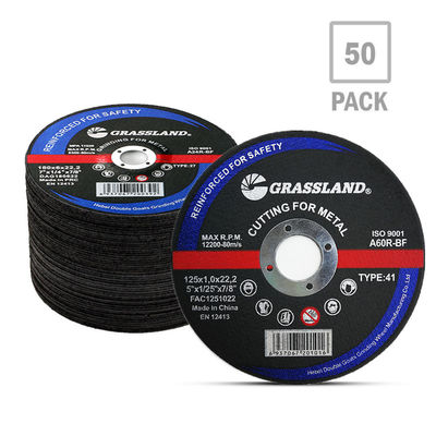 GRASSLAND فلز تراش دیسک 125mm X 1mm X 22.2mm برای برش دقیق لرزش آزاد
