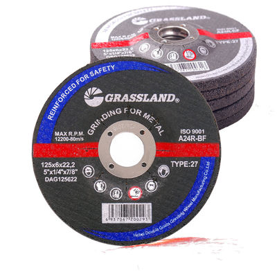 125x6.4x22mm En12413 فولاد کربنی پرداخت سنگ زنی با روکش رزین