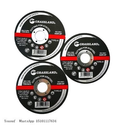 4.5 اینچ 115x1x22.2mm 4 1/2 دیسک آسیاب زاویه ای برای فلز