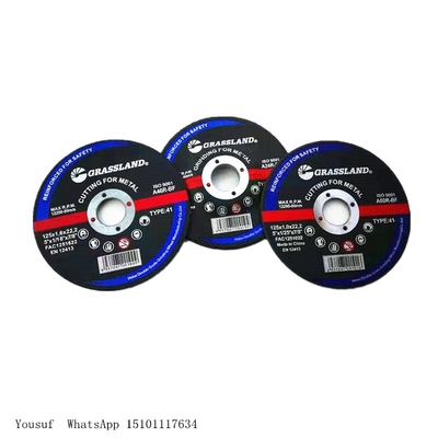 115 X 1 X 22.2 MM دیسک های آسیاب فلز با شبکه فیبر شیشه ای چند سطحی و مواد متصل به رزین