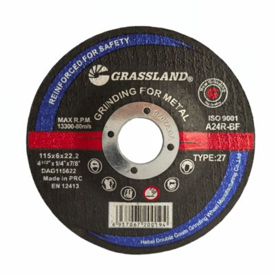 صفحات سنگ زنی فلزی GRASSLAND 115mm X 6mm X 22.2mm برای برش دقیق و بدون لرزش